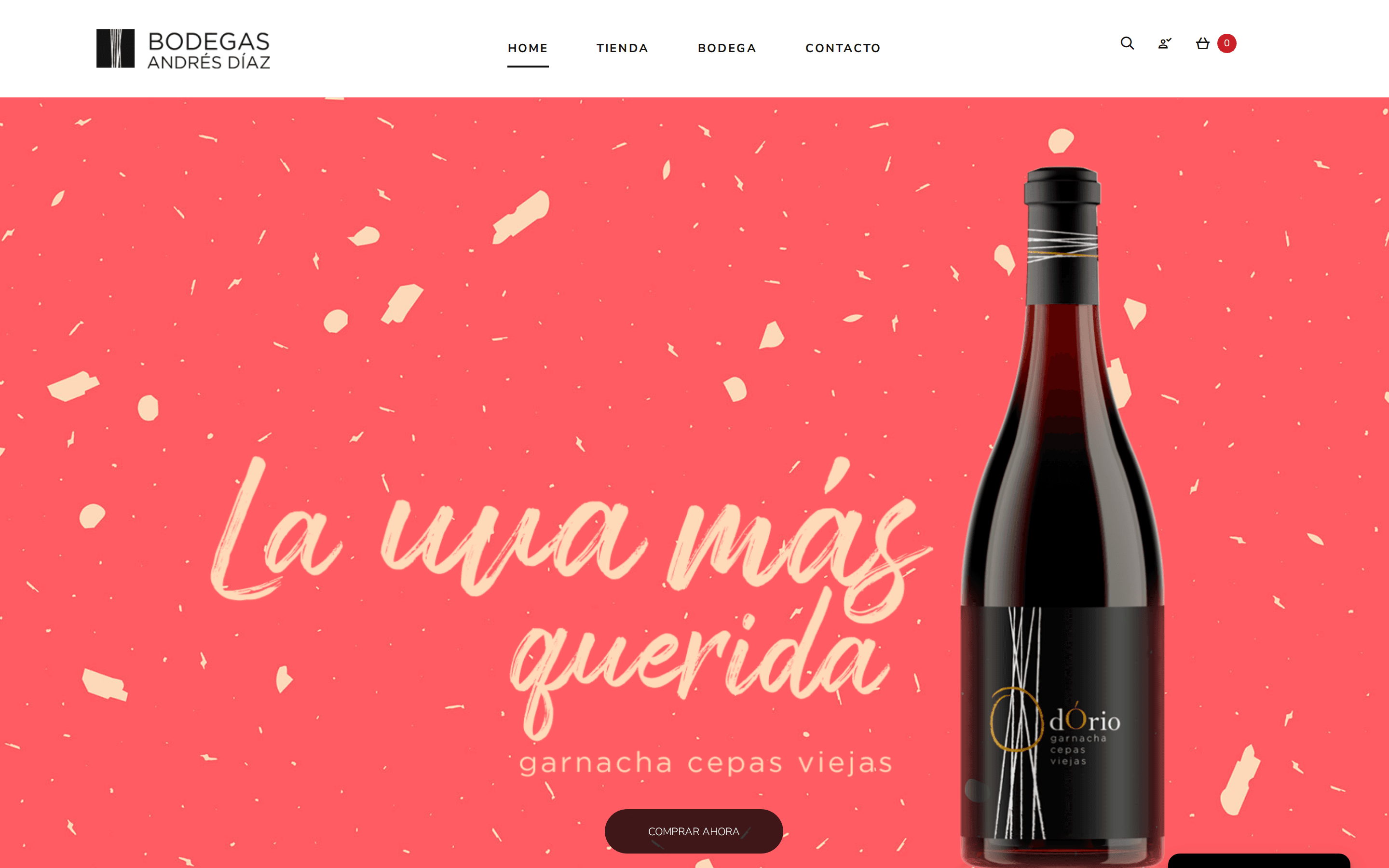 Bodegas Andrés Díaz website